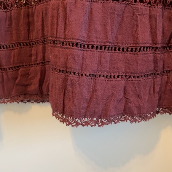 Aritzia Wilfred Burgundy Blouse - Picture 4 of 5